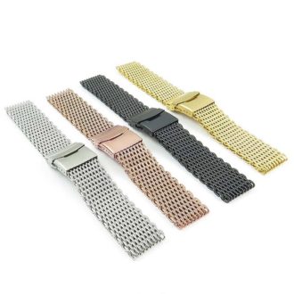 Artistic Wire Mesh Clasp 18mm Gold Color 2pc