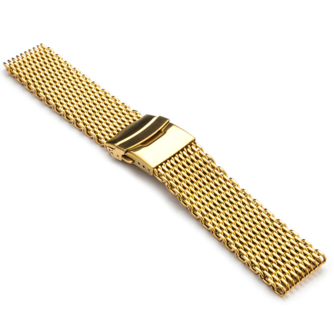 m1.yg Shark Mesh Strap in Yellow Gold