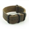 nt.2.mb Ring Leather NATO Strap in Dark Brown