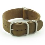 nt.23 5 Ring Leather NATO Strap in Light Brown