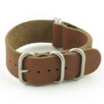 nt.9 5 Ring Leather NATO Strap in Brown