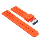 s252.10 Rubber Oyster Strap in orange