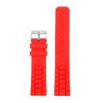 s252.6 Rubber Oyster Strap in red