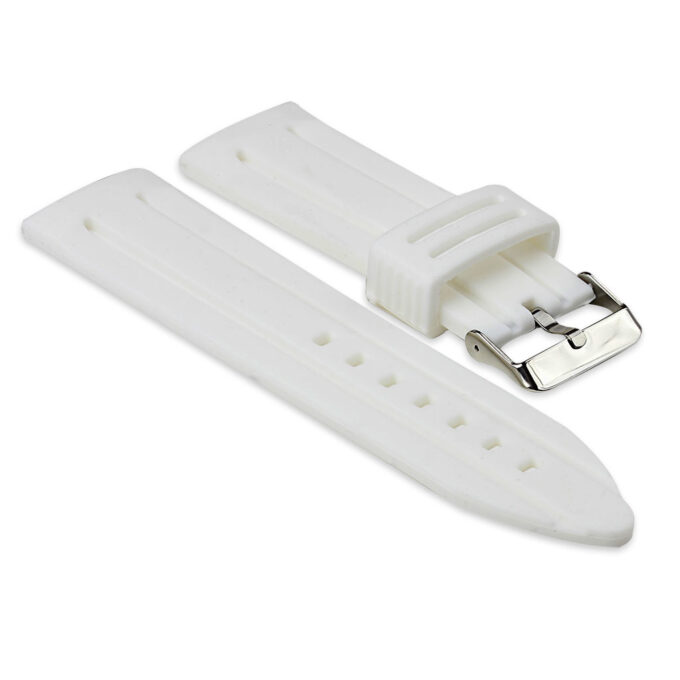 s253.22 Rubber Divers Strap in White