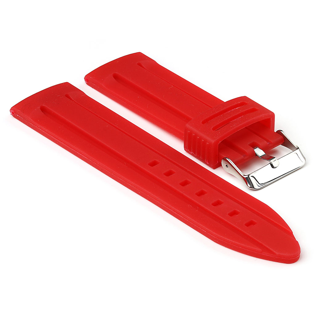 s253.6 Rubber Divers Strap in Red