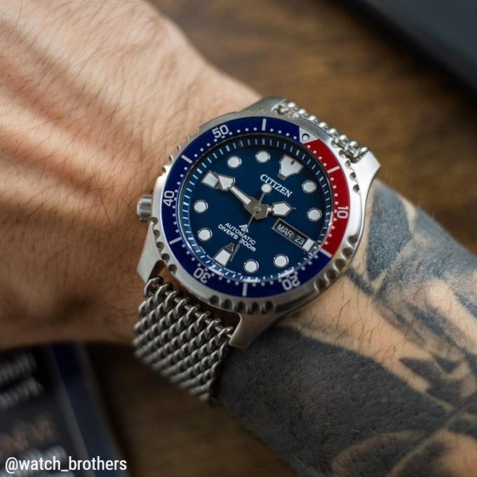 Seiko on sale shark mesh