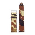 st16.17 Suede Camo Watch Strap in Mettalic camo