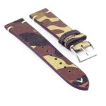 st16.17 Suede Camo Watch Strap in Mettalic camo