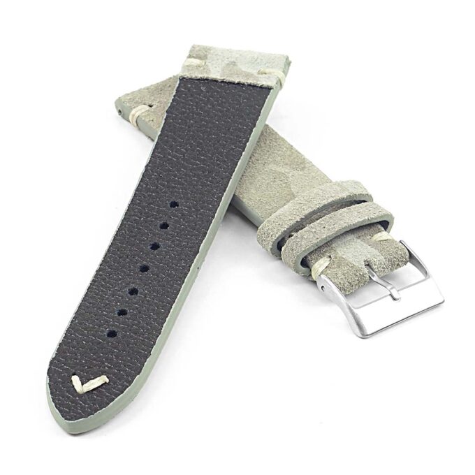 st16.5 Suede Camo Watch Strap Cream camo