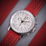 st22 creative2 perforated rally strap quick release breitling navitimer watch band red holiday christmas