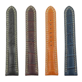 All Color DASSARI President p603 Croc Embossed Leather Strap