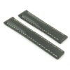 DASSARI Transit p605.1.22 Italian Leather Watch Strap for Tag Heuer in Black w White Stitching