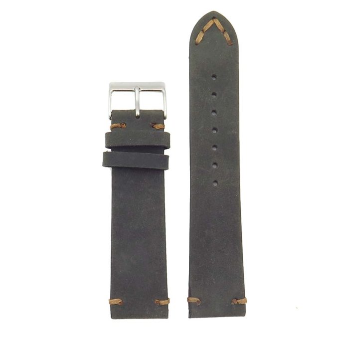 DASSARI Tribute Vintage Italian Leather Distressed Watch Strap ds1.1 in black