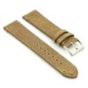 DASSARI Tribute Vintage Italian Leather Distressed Watch Strap in Beige
