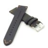 DASSARI Tribute Vintage Italian Leather Distressed Watch Strap in black ds1.1