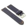 DASSARI Tribute Vintage Italian Leather Distressed Watch Strap in blue