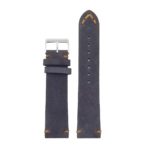 DASSARI Tribute Vintage Italian Leather Distressed Watch Strap in blue