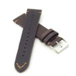 DASSARI Tribute Vintage Italian Leather Distressed Watch Strap i