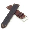 DASSARI Tribute Vintage Italian Leather Distressed Watch Strap in rust