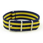 NT2.NL.5.10 NATO Strap in Navy Blue Yellow
