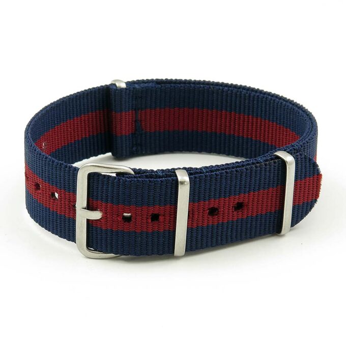 NT2.NL.5.4 NATO Strap in Navy Blue Burgundy