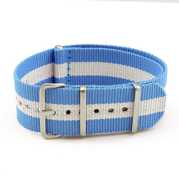 NT2.NL.5C.22 NATO Strap in Light Blue White