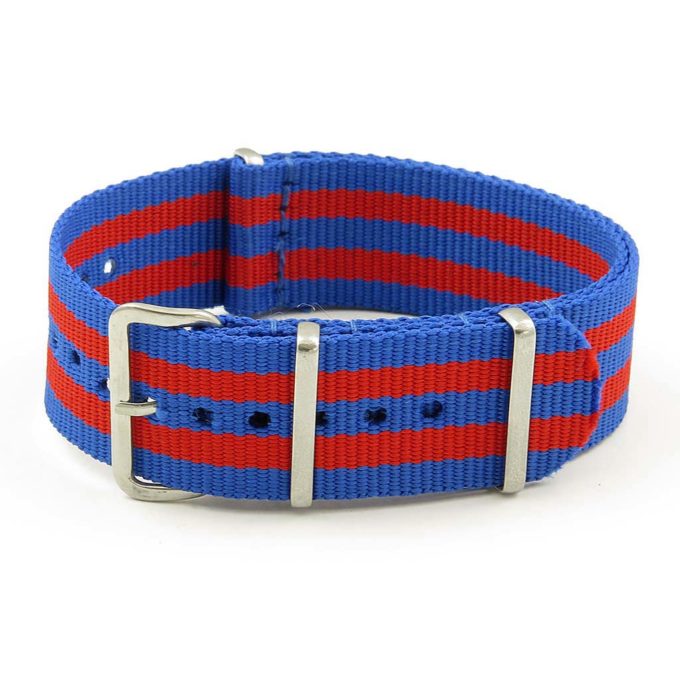 NT2.NL.6.5A NATO Strap in Blue Red Thin Line