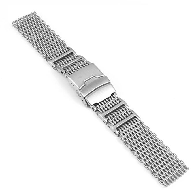 m4 H-Link Shark Mesh Strap w Matte Steel Finish