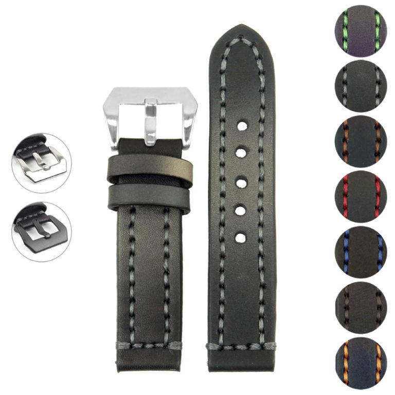 Thick Leather Watch Strap