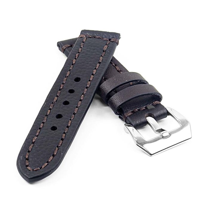 st12.2 Thick Leather Strap with Darkened Ends in brown