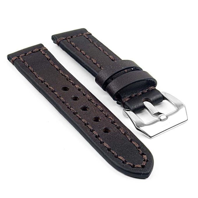st12.2 Thick Leather Strap with Darkened Ends in brown