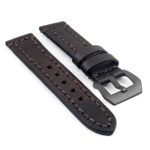 st12.2.mb Thick Leather Strap with Darkened Ends in brown