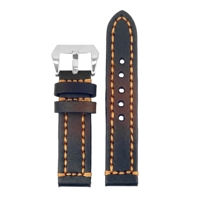 st12.3 Thick Leather Strap with Darkened Ends in tan