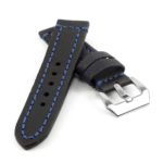 st12.5 Thick Leather Strap with Darkened Ends in blue