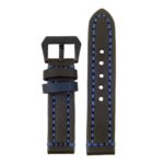 st12.5.mb Thick Leather Strap with Darkened Ends in blue