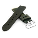st13.11 Destroyed Thick Leather Strap in green
