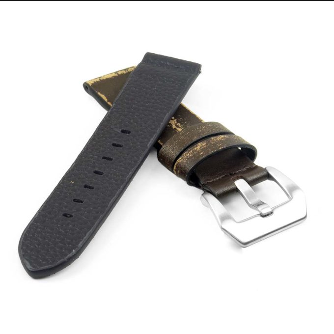 st13.2 Destroyed Thick Leather Strap in brown