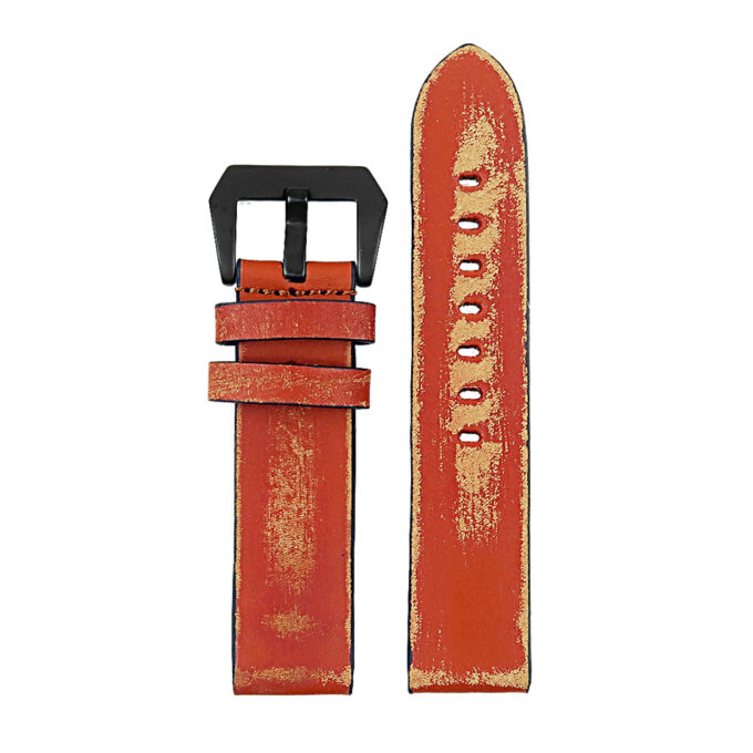 st13.3.mb Destroyed Thick Leather Strap in tan