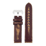st13.9 Destroyed Thick Leather Strap in dark brown