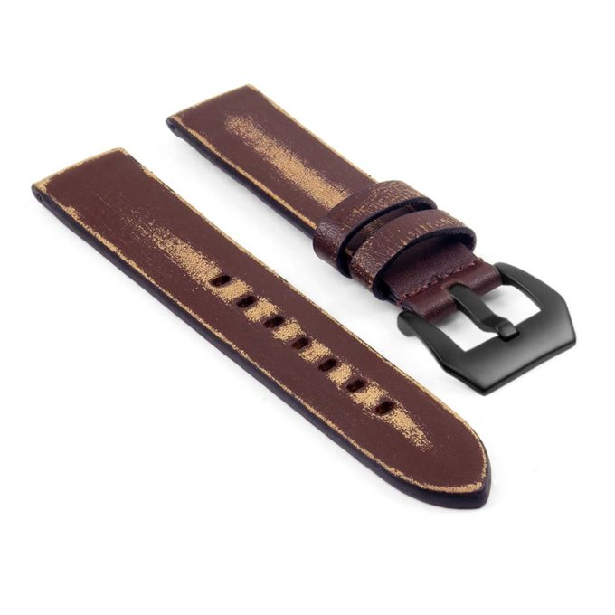 st13.9.mb Destroyed Thick Leather Strap in brown