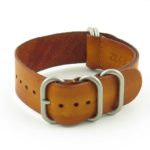 st712.3 Faded Vintage Leather NATO Strap in Tan