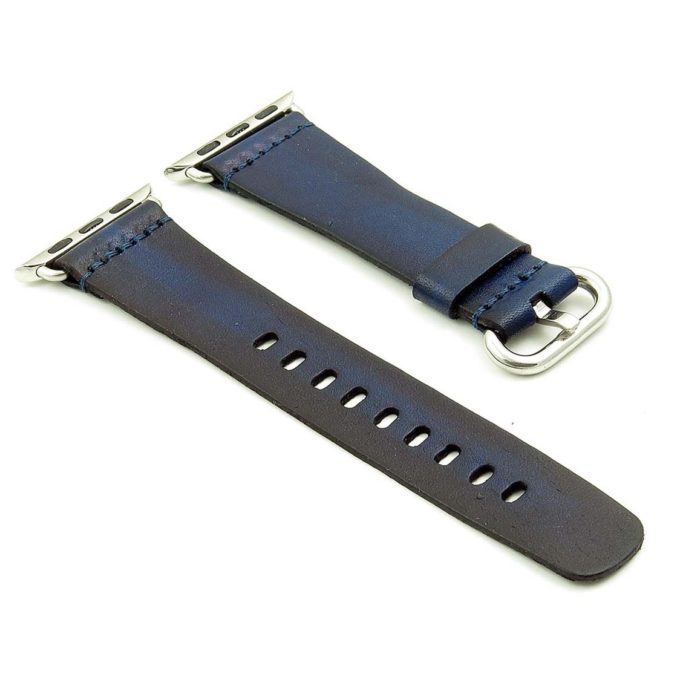 st793.5 Vintage Leather Watch Strap for Apple Watches in Blue