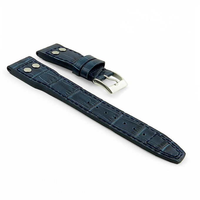 DASSARI Aviator iw1.5 Crocodile Embossed Leather Strap with Rive