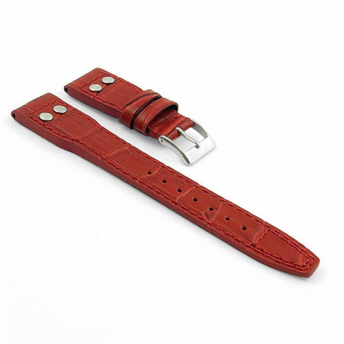 DASSARI Aviator iw1.6 Crocodile Embossed Leather Strap with Rive