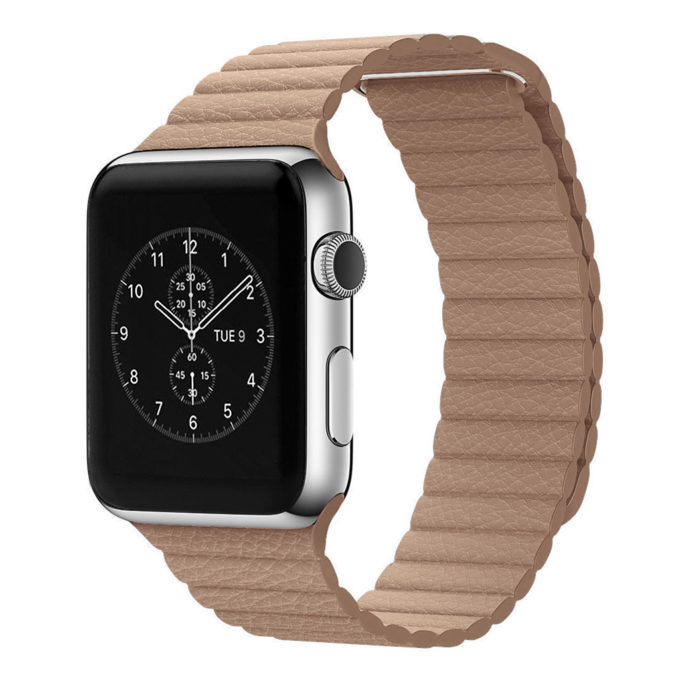 a.l1.17 Apple Watch Leather Band in Khaki