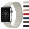 a.l1.22 Apple Watch Leather Band in Ivory