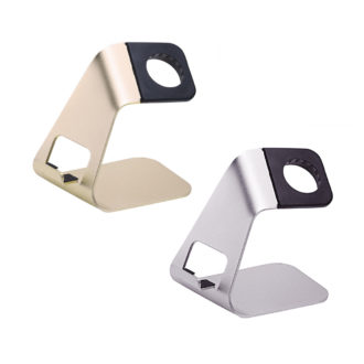 a.st2.ss harging Dock Station Stand Holder L-Series for Apple Watch iWatch iPhone in Silver