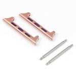 kw2.rg Stainless Steel Spring Bar Band Adapter for Apple Watch in rose gold