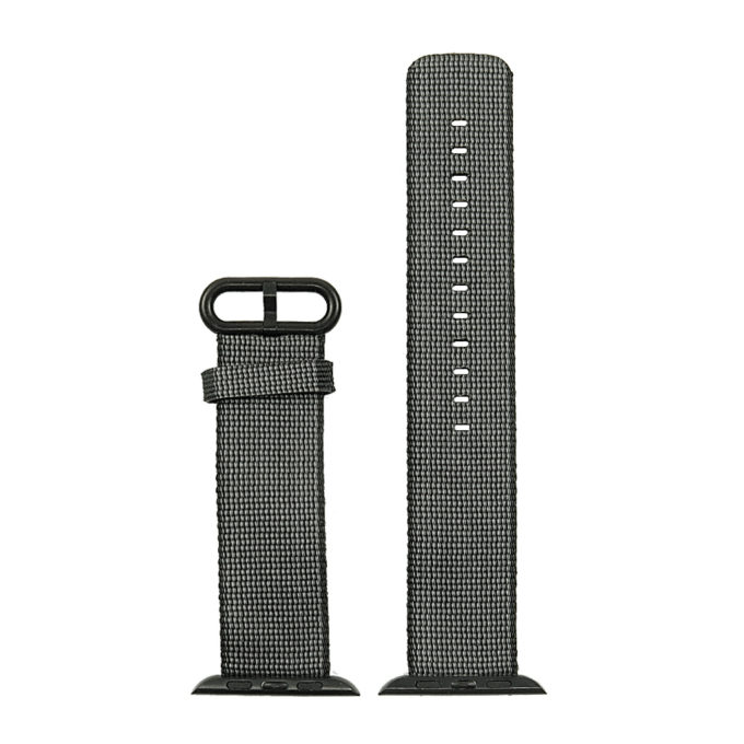 a.n1.1 Woven Nylon Strap for Apple iWatch in Black