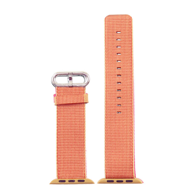 a.n1.12a Woven Nylon Strap for Apple iWatch in Orange